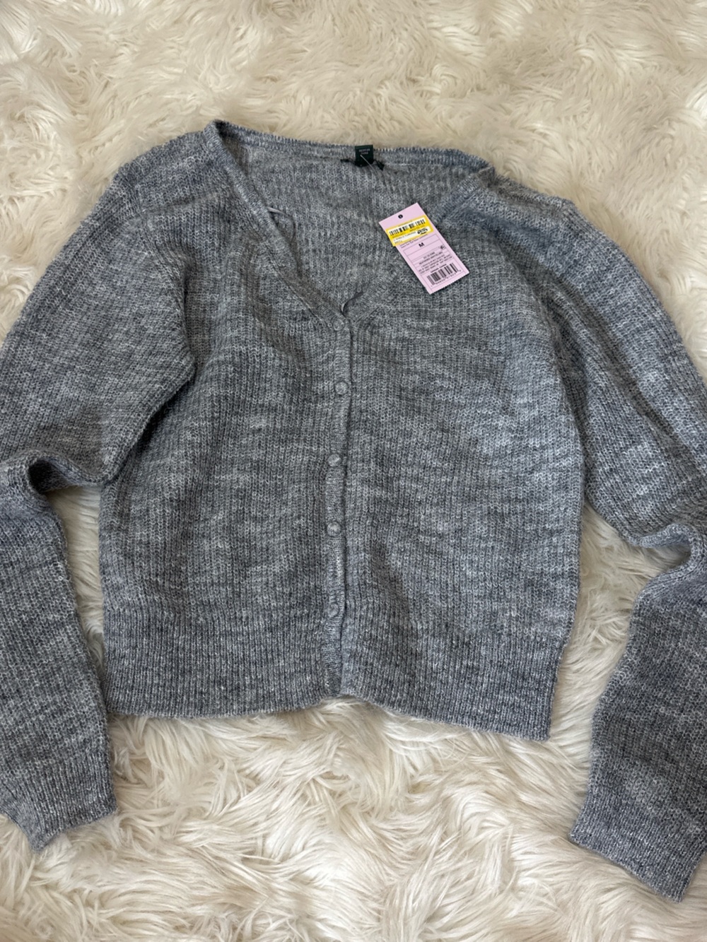 NWT wild fable Heather Gray Button Cardigan